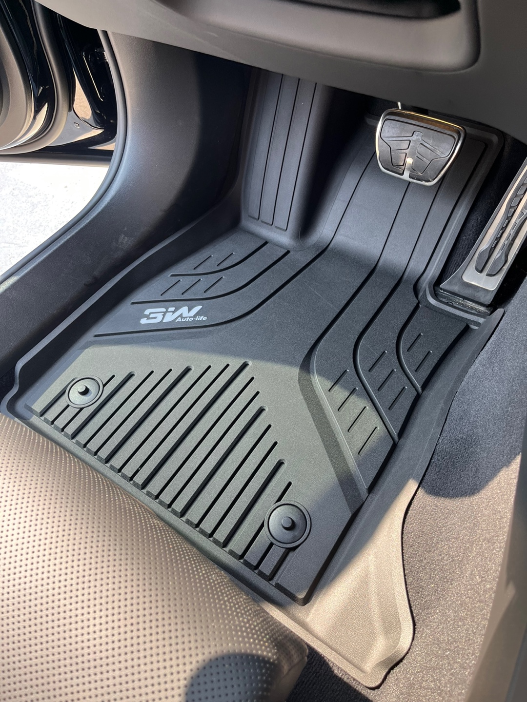 3W 에코라이너 TPE 카매트 3D 고무 바닥매트 BMW 5시리즈 G60, 운전석+조수석+뒷자석 - 상세 이미지 2
