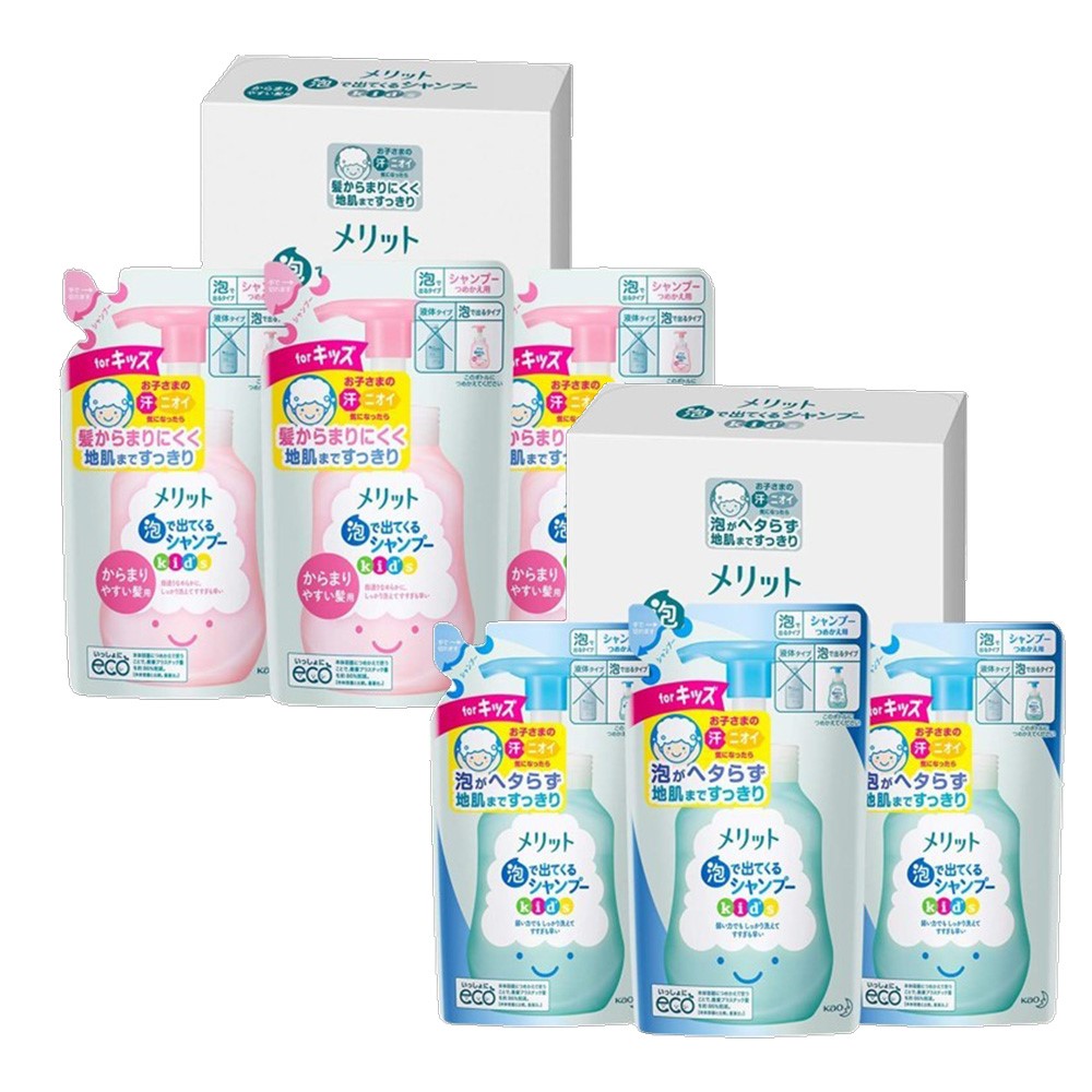 메리트 어린이 거품 샴푸 리필 240ml 3개세트