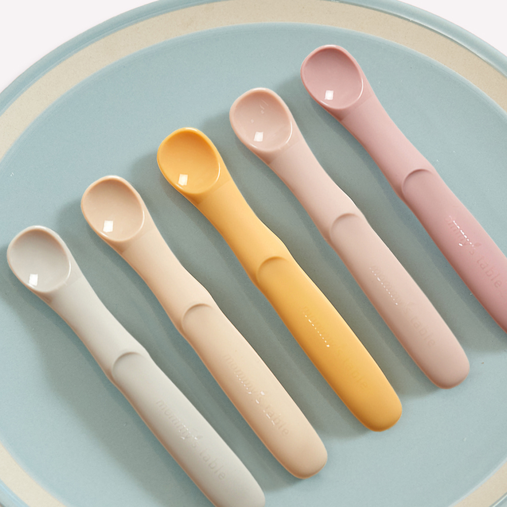 마미스테이블 한술 최상급 식품등급 실리콘 아기스푼 이유식용기 돌 백일선물