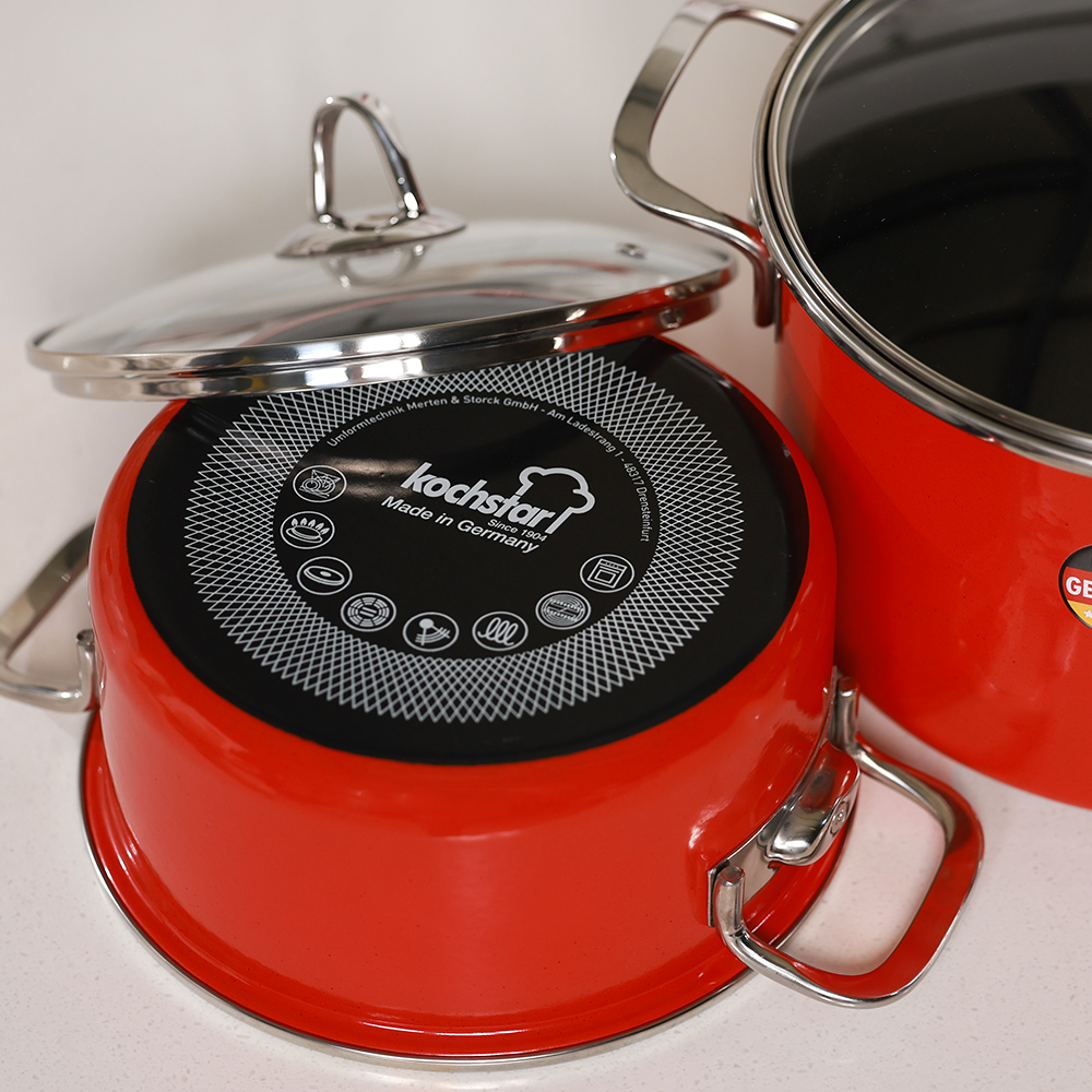 독일 콕스타 메탈리카 인덕션 법랑 냄비 주물 범랑 솥밥 무연마제 저압 깊은양수냄비 24cm