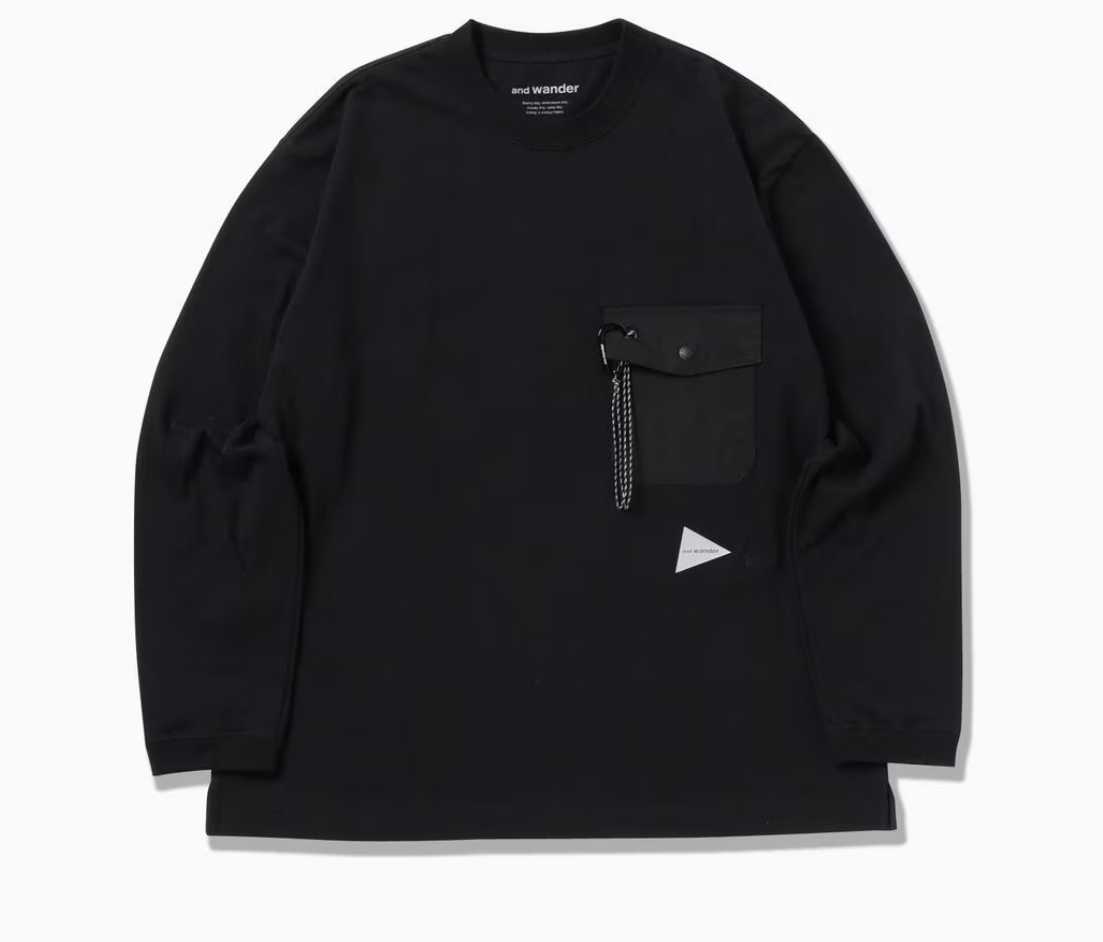 앤드원더 긴팔티 heavy cotton pocket LS T 5744284166S010 - 상세 이미지 2