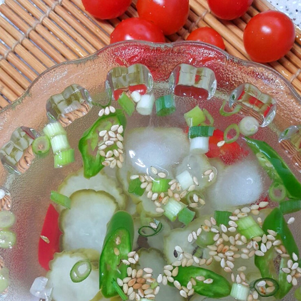 [제철별미] 매콤 오이지무침 1통 500g / 100% 국산재료 수작업 해와바다 - 상세 이미지 4