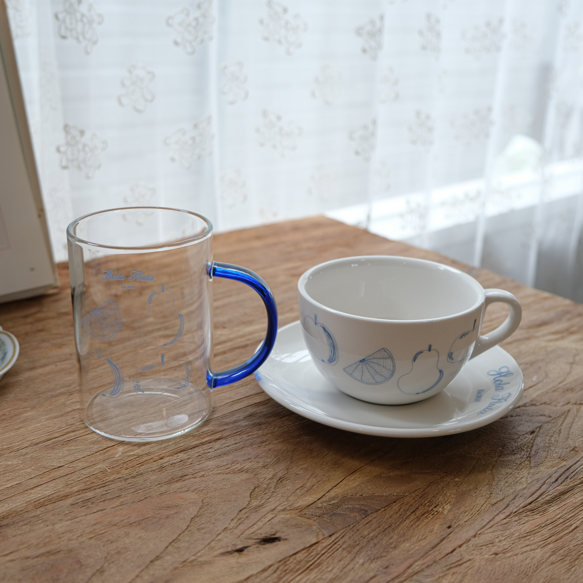 네르하 올라Hola 내열유리컵 홈카페 세트