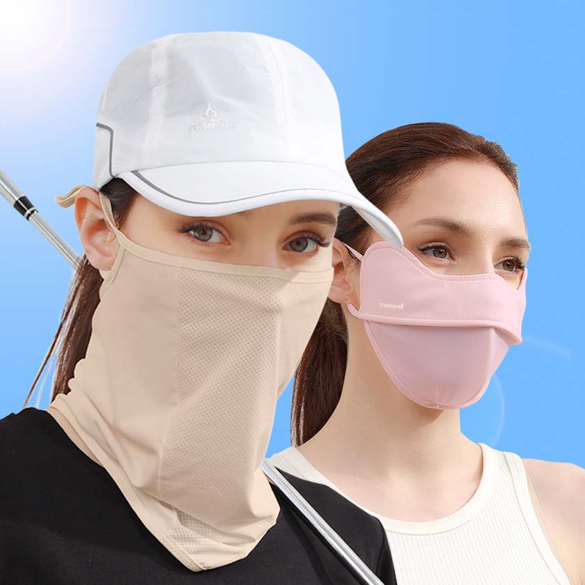 브메르 자외선차단 99% 골프 마스크 넥 페이스 여름 UV 냉감 쿨링 안면 러닝 스포츠 - 상품 이미지