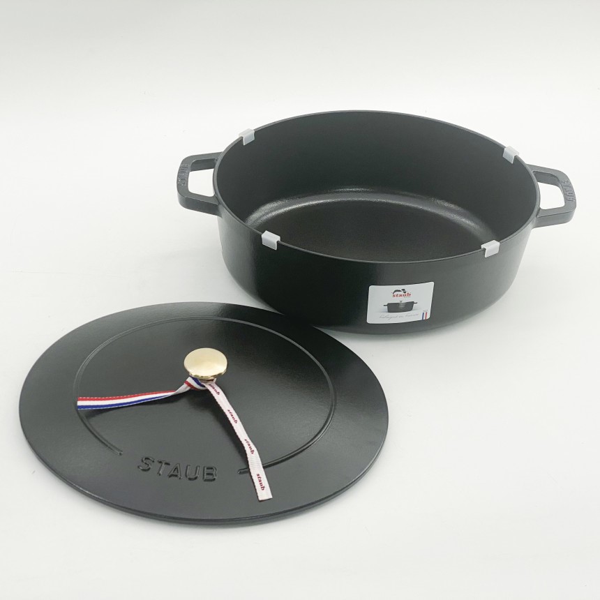 스타우브 B품 타원형 아시아볼 31cm, 블랙 164093123-B