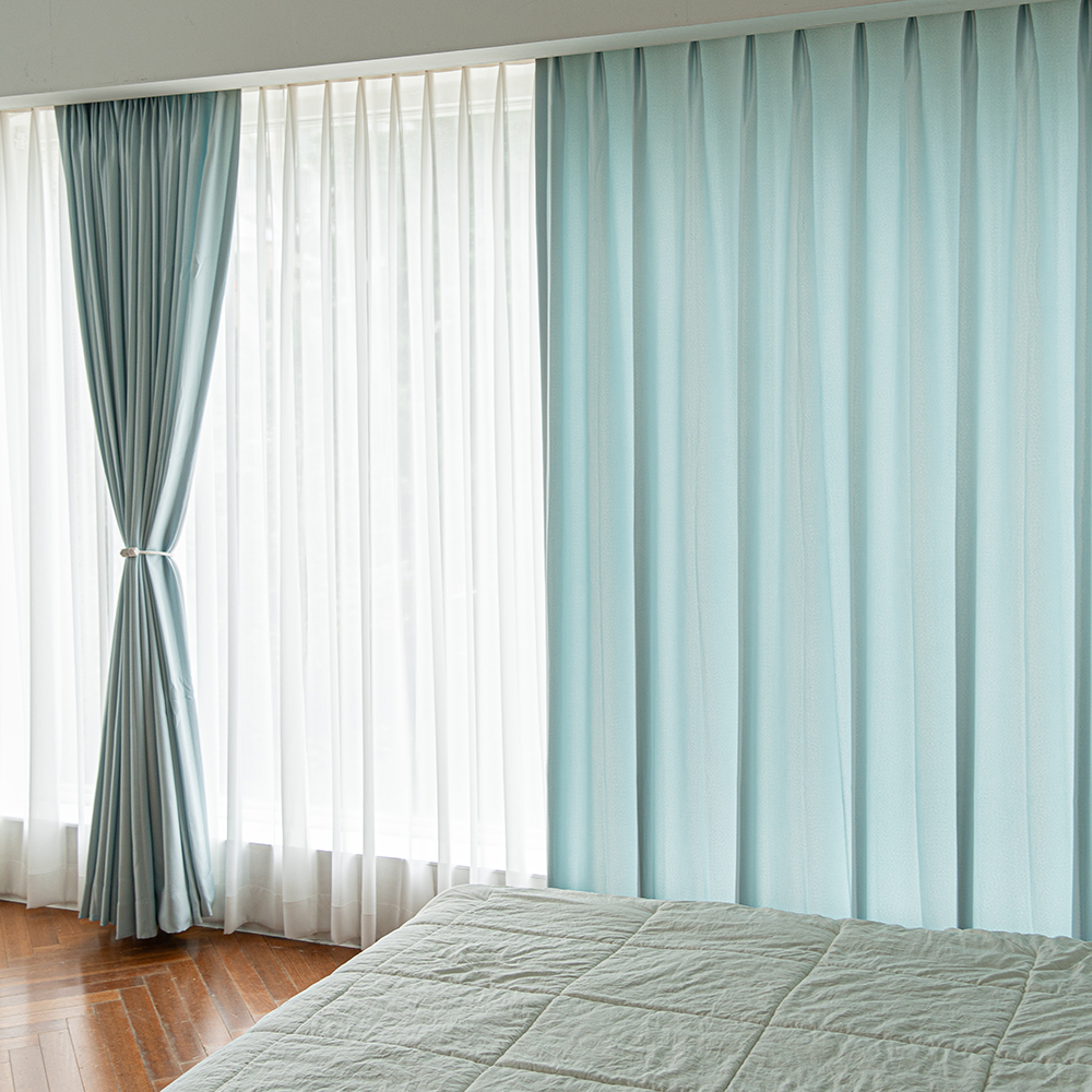 (3차 밀크아이보리 입고)사계절 나비주름 형상기억 생활암막커튼 밀크아이보리 세로 250cm