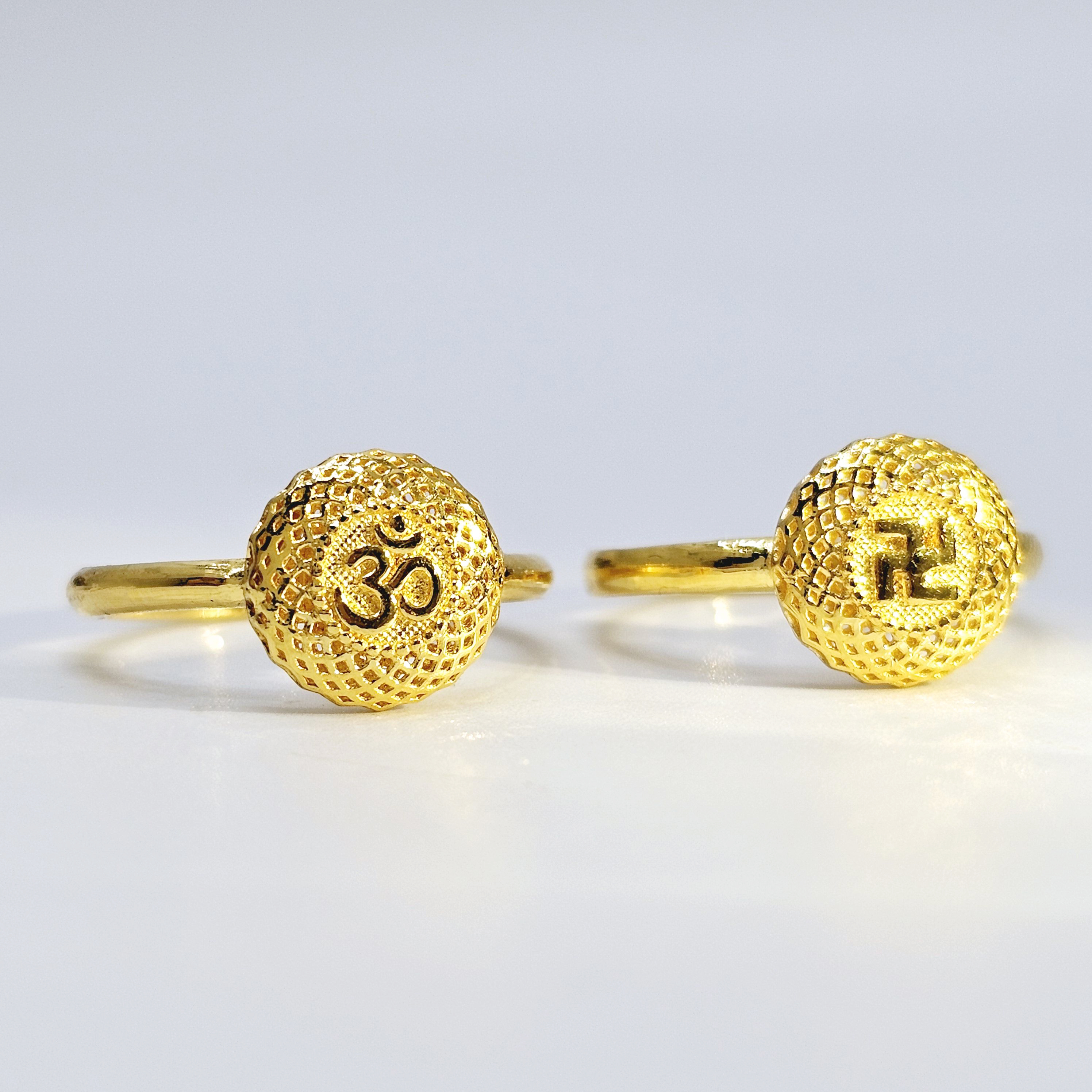 24k 불교반지 만자 옴자 순금반지 - 상품 이미지