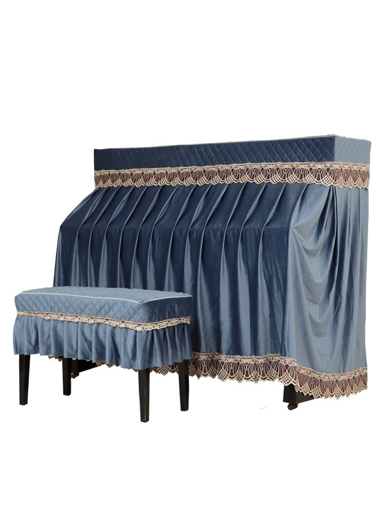 두꺼운 벨벳 피아노 의자 커버세트 유럽 스타일