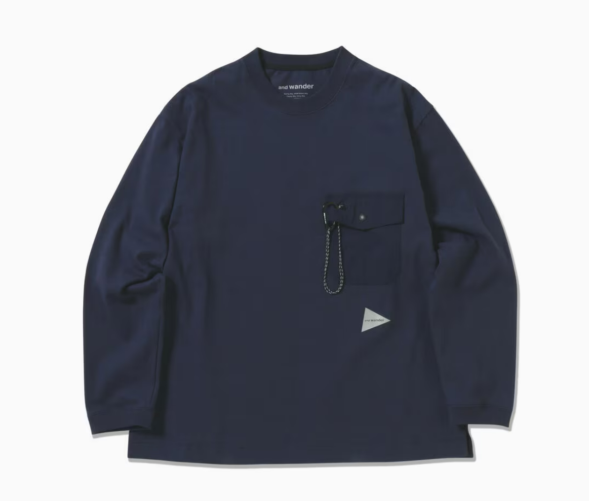 앤드원더 긴팔티 heavy cotton pocket LS T 5744284166S010 - 상세 이미지 5