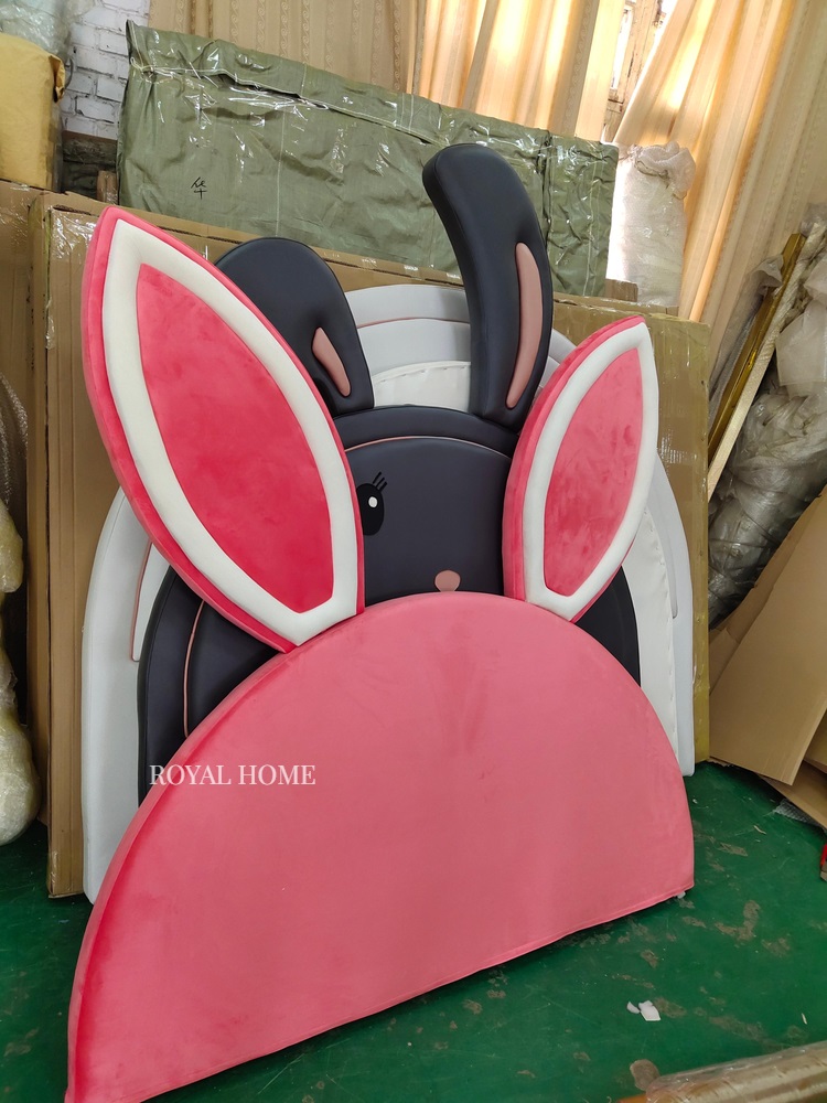 벨벳 토끼 침대헤드보드 침대가드 남자 여자 아이방 침대꾸미기 woolen cloth 1350mm 이미지 7
