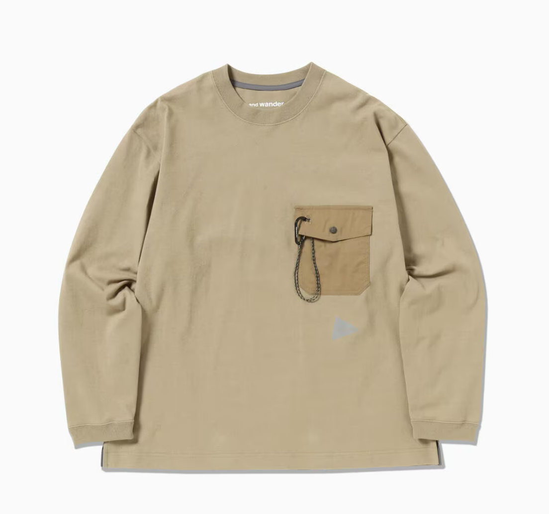 앤드원더 긴팔티 heavy cotton pocket LS T 5744284166S010 - 상세 이미지 4