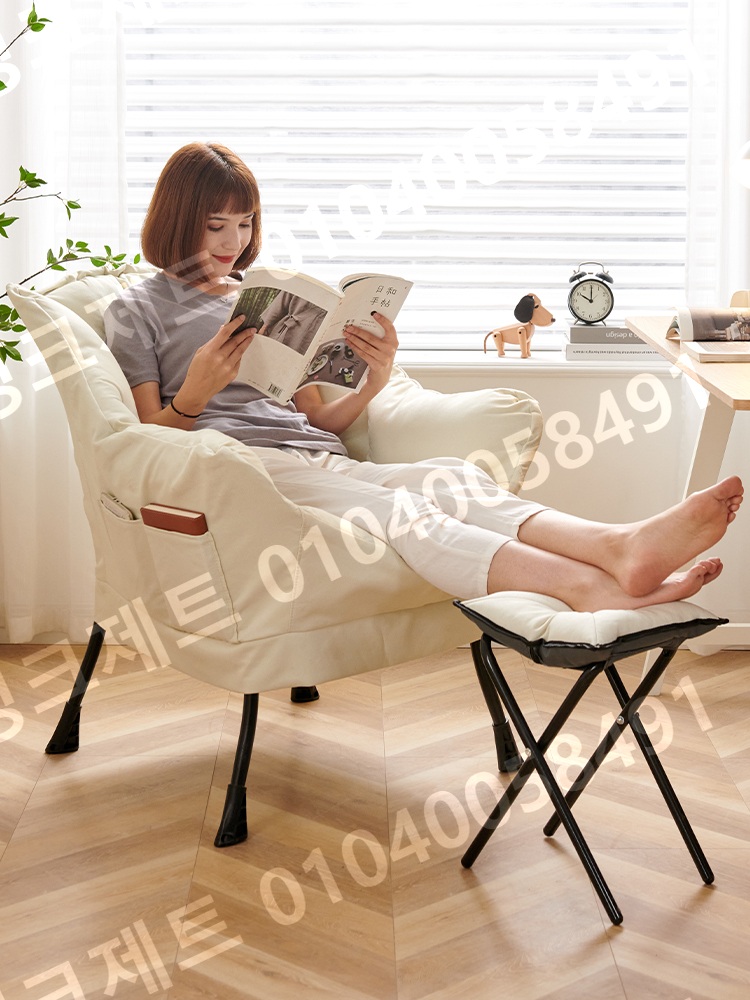 패브릭 안락의자 1인용 암체어 소파 독서 접이식 수유 - 상품 이미지