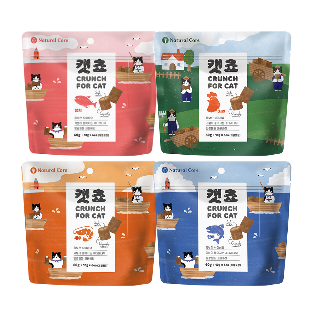 캣쵸 네츄럴 코어 겉바속초 60g 참치 고양이 간식 - 상세 이미지 3