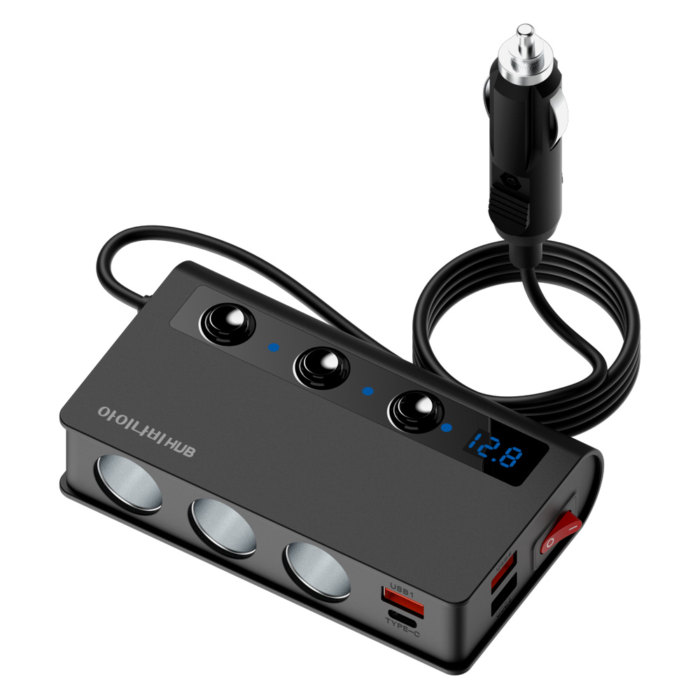 아이나비 7in1 차량용 멀티소켓 시거잭 충전기 ISC-MHP01 제품 이미지