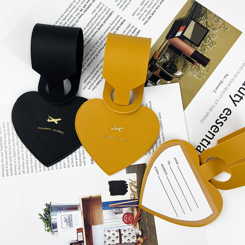 러기지택 캐리어 네임택 가죽 이름표 캐리어 luggage tag - 상세 이미지 4