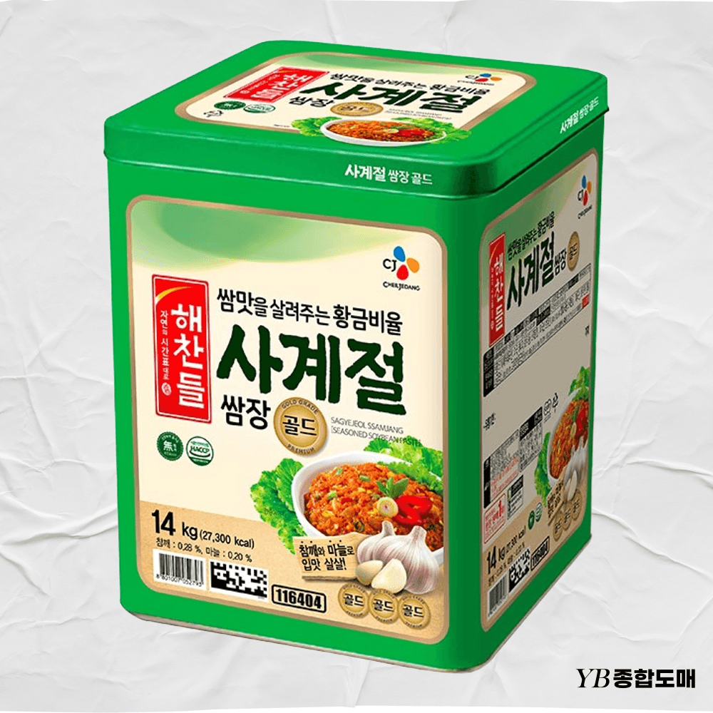 해찬들 사계절쌈장 골드 대용량 14KG : 영백종합도매