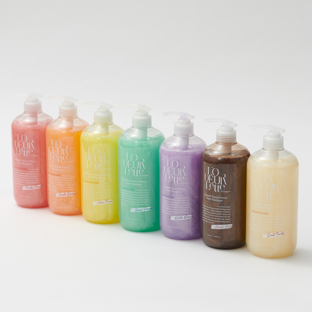 네이버 로더렛 컬러핏 퍼퓸 헤어케어 샴푸 1000ml 2개+트리트먼트 1개