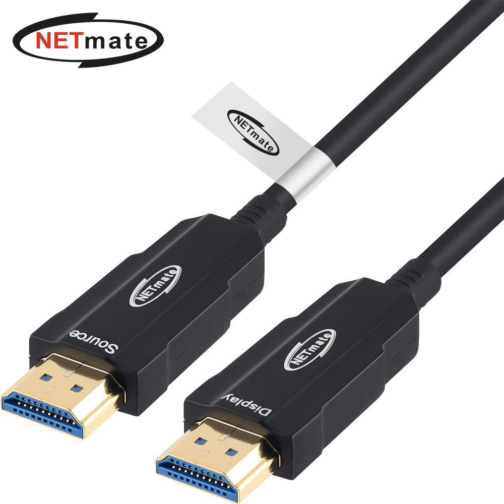 강원전자 넷메이트 HDMI2.0 Hybrid AOC 광 케이블 50m, 1개 - 상품 이미지