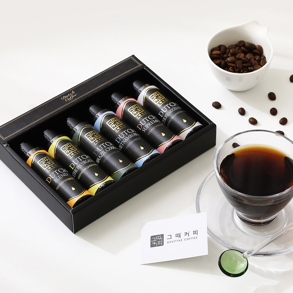 (그때커피)콜드브루원액 더치커피 6종 300ml 선물세트 답례품 브라질 예가체프 - 메인 이미지