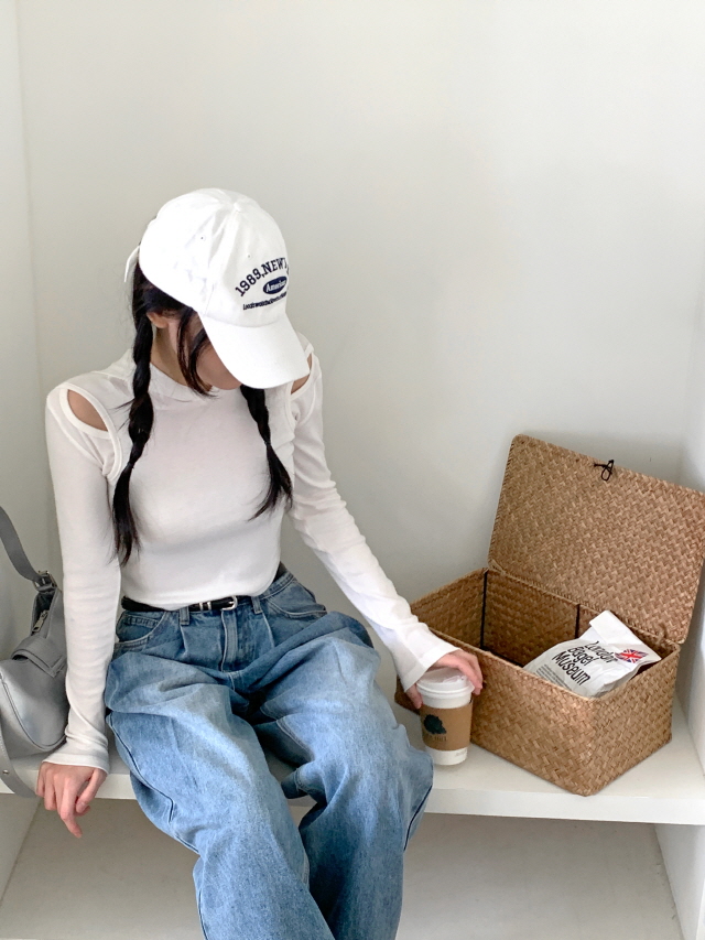 💗30%할인💗[히든밴딩!/3단기장] 레누스 하이웨스트 투 핀턱 청바지 코튼 와이드 빈티지 워싱 데님팬츠 상세 이미지 8