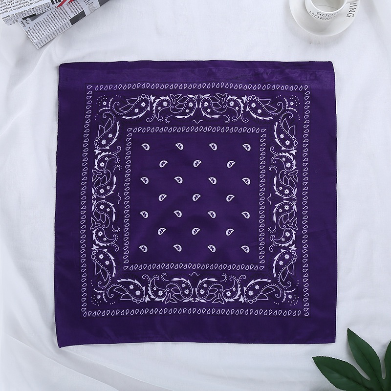 등산 페이즐리 손수건 반다나 패턴 힙합 스트릿 스카프 목수건 머리띠 55X55CM 20컬러 - 상세 이미지 3