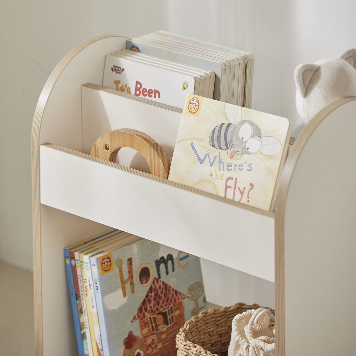 [SEO 등급] 무아 북카트 아기 책장 유아 트롤리 이동식 책꽂이 북트롤리