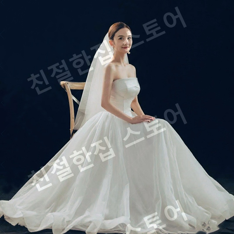 스몰결혼식 세미웨딩촬영 웨딩드레스구매 2부 이브닝 브라이덜샤워 연주회 연주복 셀프 - 상품 이미지