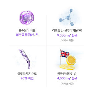 리포좀 글루타치온 300mg 순도 90% 비타민C 부터스 분말 가루 스틱... 맛있게 먹은 솔직 후기 - 상품 이미지 3