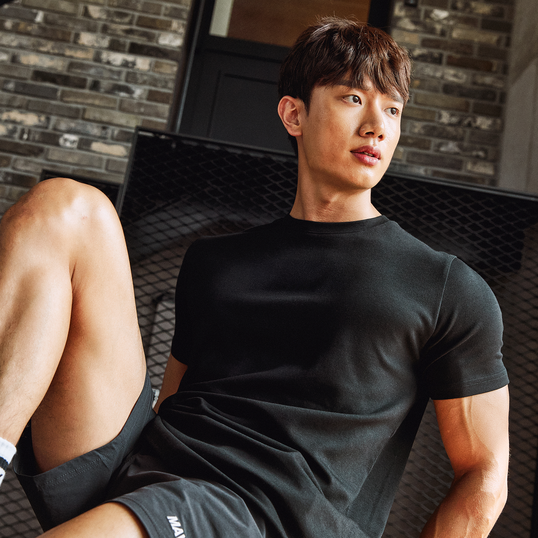 MAVRK(매버릭), 데일리 무지 머슬핏 반팔티셔츠 7COLORS - 상품 이미지