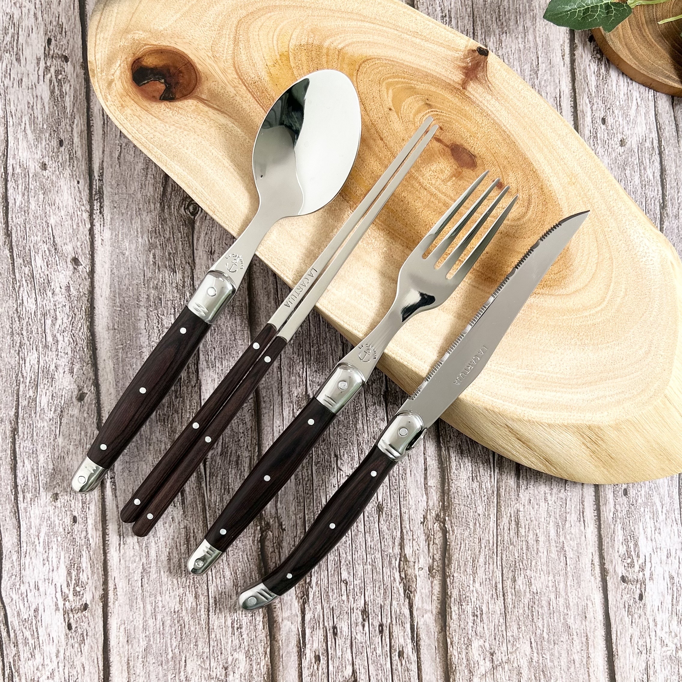 까르투하 블랙우드 케이크포크 티포크 홈카페 양식기 커트러리 이미지 8