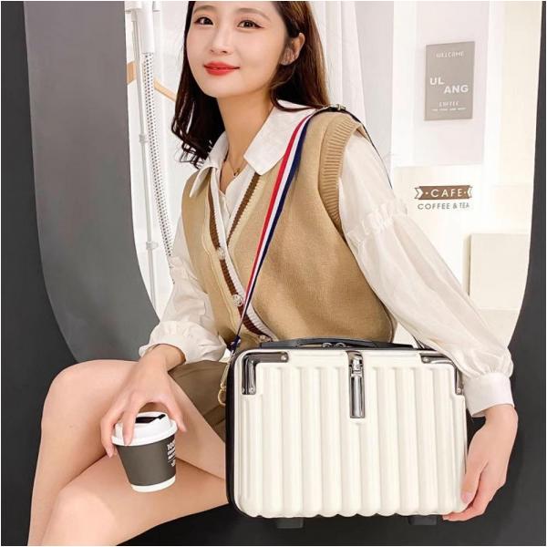 LisCOM 5색상 여행용 14인치 레디백 솔더백 미니 기내 캐리어 베이지 - 상품 이미지