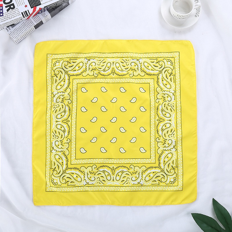 등산 페이즐리 손수건 반다나 패턴 힙합 스트릿 스카프 목수건 머리띠 55X55CM 20컬러 - 상세 이미지 5