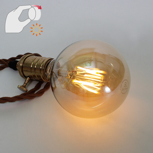 나스필 LED 에디슨전구 디밍 G95 4W 밝기조절 램프 이미지 2