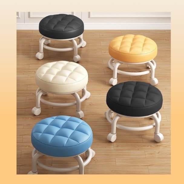 휴대용 좌식용 의자 앉은뱅이 무빙 의자 바퀴달린 청소의자