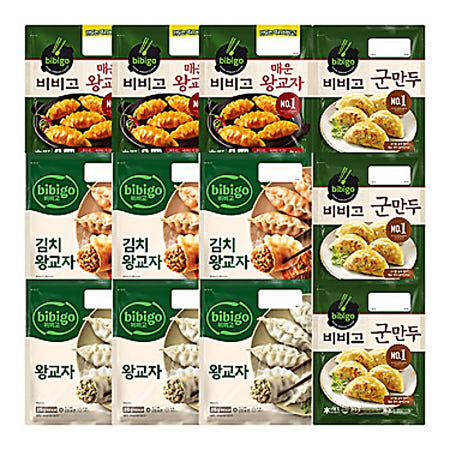 (NEW) 비비고 만두세트(왕교자 3개+김치왕교자 3개+매운왕교자 3개+군만두 3개) x6BOX /(유배) YR13711