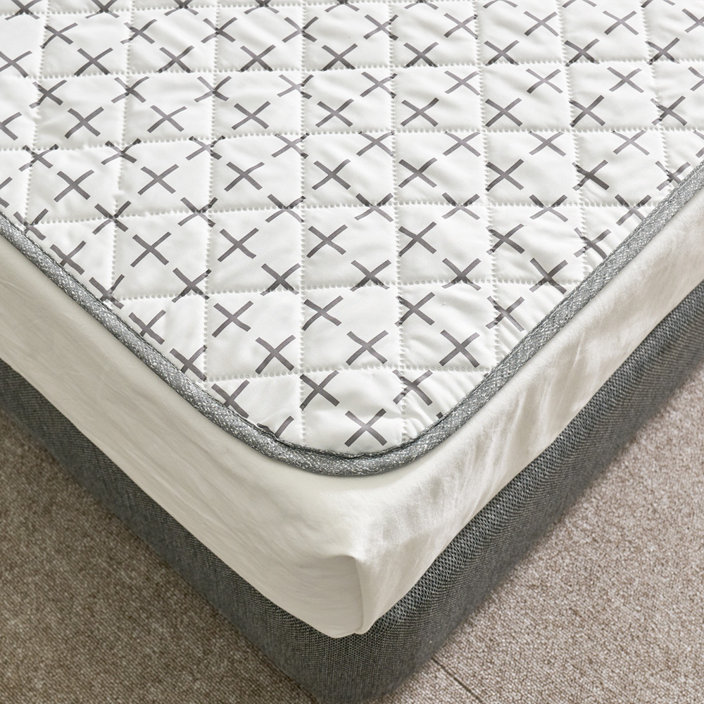 곰표한일 EMF 세미마이크로 항균 카본 탄소매트 플로우화이트 미니싱글