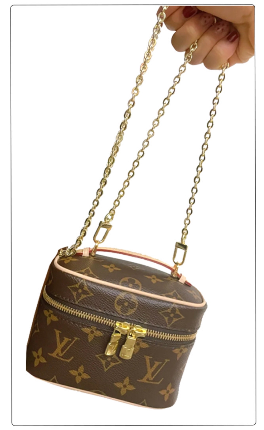 블링앤쥬 루이비통 니스 나노 미니 호환 스트랩 체인 리폼 가방끈 숏핸들