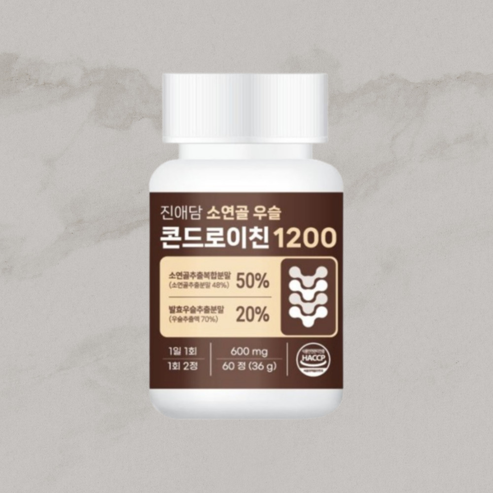 진애담 발효 우슬 콘드로이친 1200 소연골 600mg x 60 카틸리션