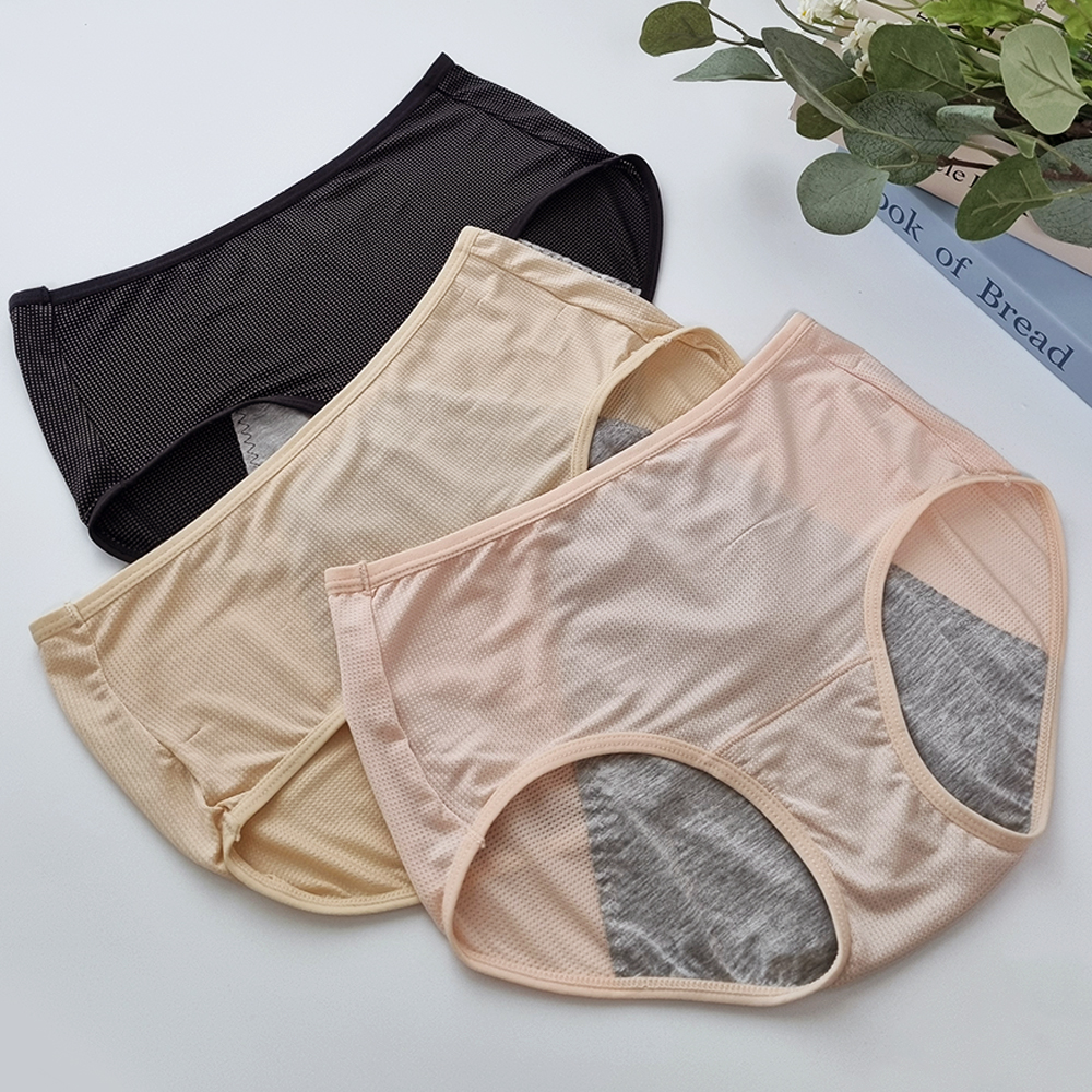 핑크앤다이아 5XL까지 인견 위생팬티 시원한 샘방지 방수팬티 주니어 초등 초경 생리 샘방지 - 상품 이미지