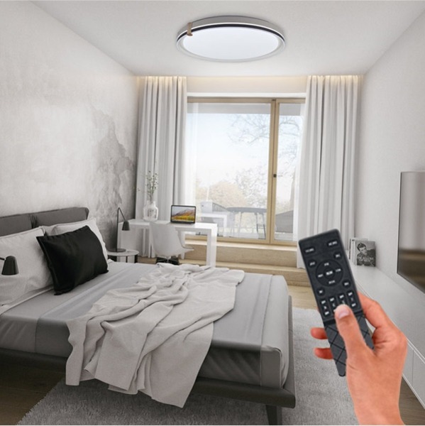 LED 에코 디밍 레프 뉴라인 리모컨 원형 방등 60W 플리커프리 디밍 삼색변환 - 상품 이미지