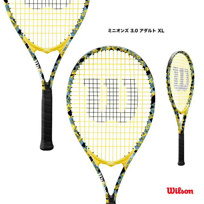 윌슨 Wilson 미니언즈 테니스 라켓 27인치 성인용 WR124510U2 - 상품 이미지