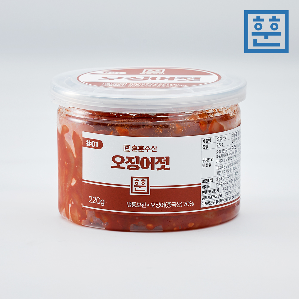 프리미엄 비빔 오징어젓갈 양념 반찬 밥도둑 - 상품 이미지