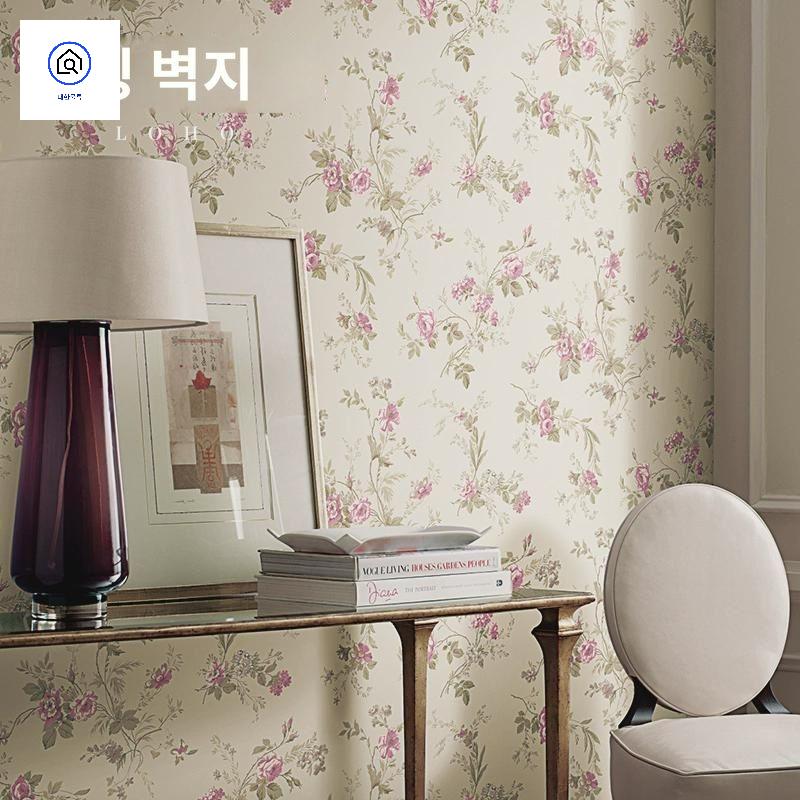 수입벽지 플라워 빈티지 레그노 엔틱 레트로 - 상품 이미지
