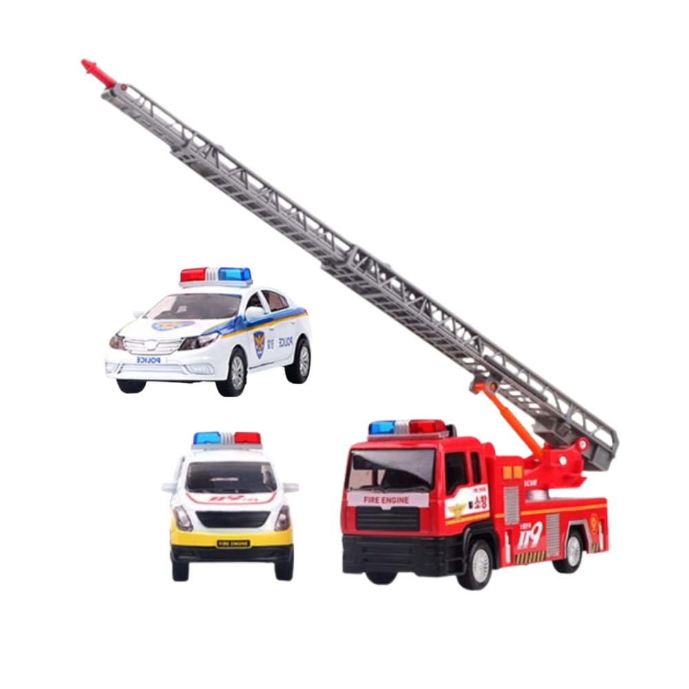 문열리는 미니카세트 소방 사다리차장난감 놀잇감 119 - 상품 이미지