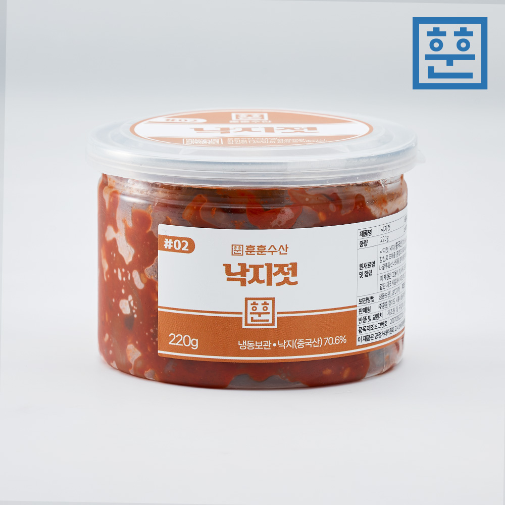 비빔 낙지젓갈 오징어젓 양념 반찬 밥도둑 - 상품 이미지
