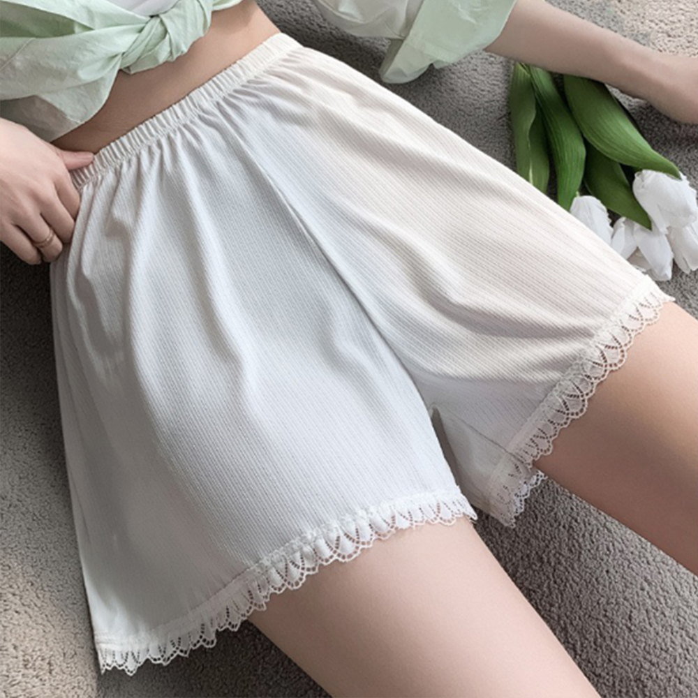 속바지 흰색 편한 흰 여성 여자 치마속 바지 속반바지 면 여름 시원한 교복 쿨 아이스 - 상품 이미지