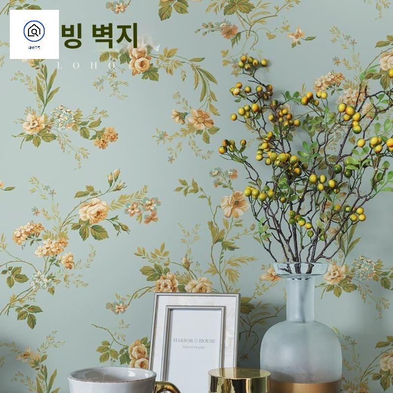 수입벽지 플라워 빈티지 레그노 엔틱 레트로 - 상세 이미지 3