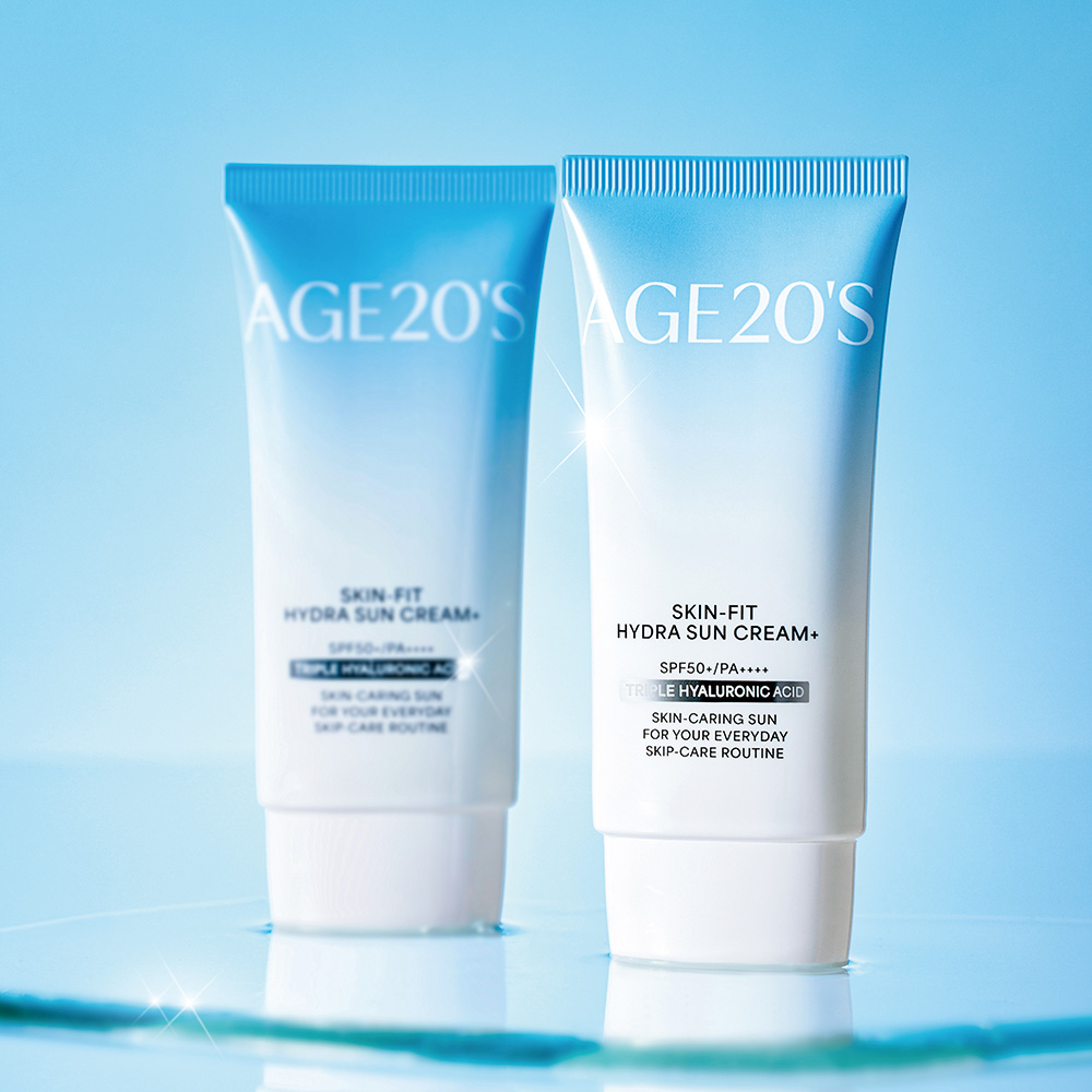 에이지투웨니스 스킨 핏 수분 선크림 플러스 50ml 2개(+클렌징티슈10매) (SPF50+, PA++++)