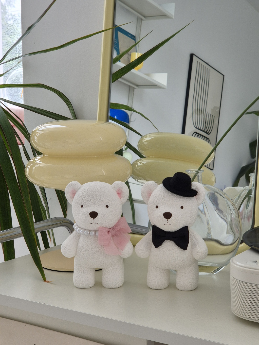 곰돌이커플 포슬곰 대형디퓨져 빅베어브릭 석고방향제 실내디퓨저 은은한비누꽃향