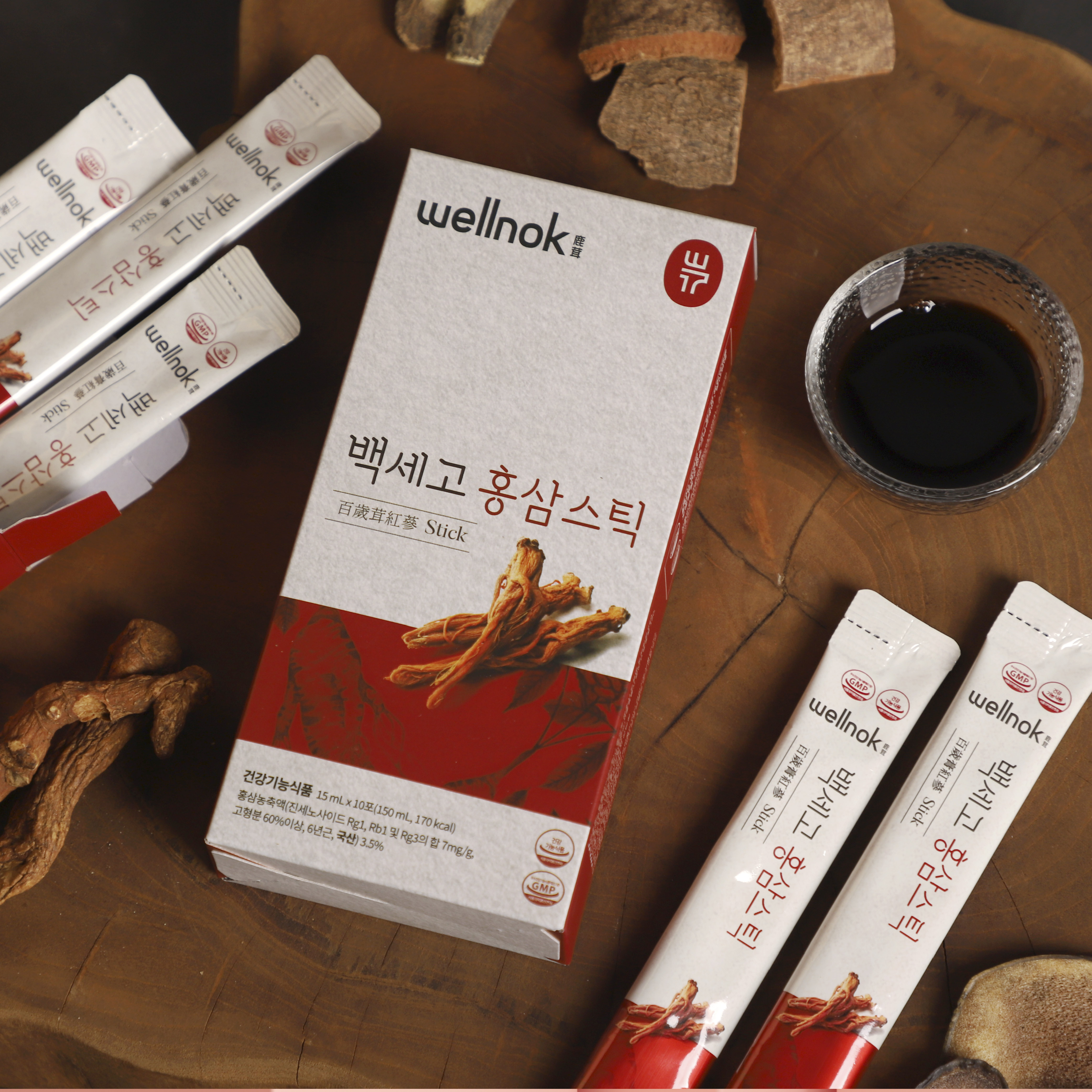 전병태 웰녹 백세고 녹용 홍삼 스틱 진액 녹용 즙 프리미엄 30포 15g, 30개 - 상세 이미지 2